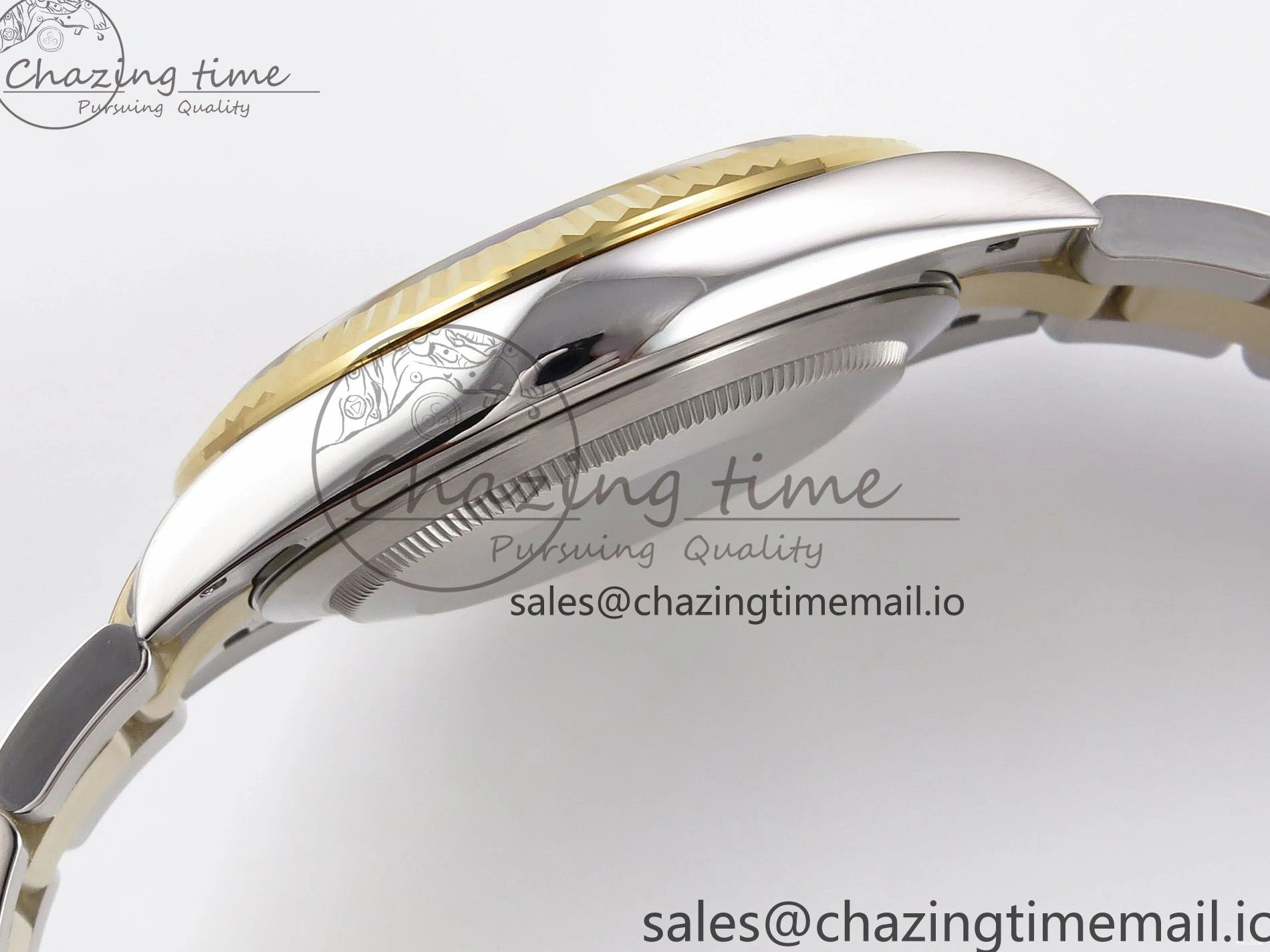 MiroTime 1229 DateJust 41 126333 EWEF Best Edition YG Diamonds Dial on SS YG Oyster Bracelet A Minimalist 973